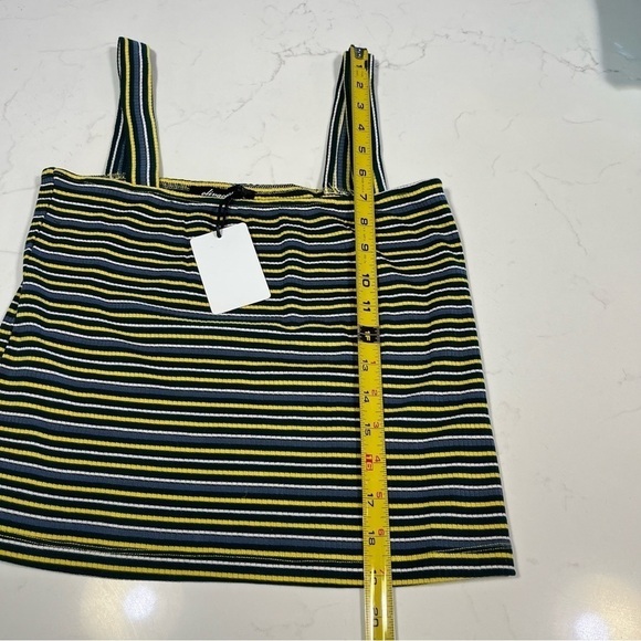 Two Olivaceous Striped Cropped Tank Tops Medium - Picture 7 of 7